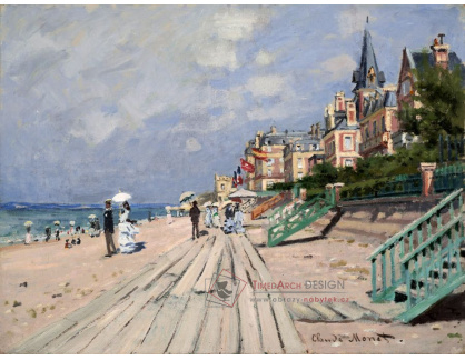 A-282 Claude Monet - Pláž v Trouville