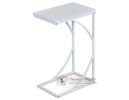 84056-14 WT, přístavný stolek 27x41cm, bílá
