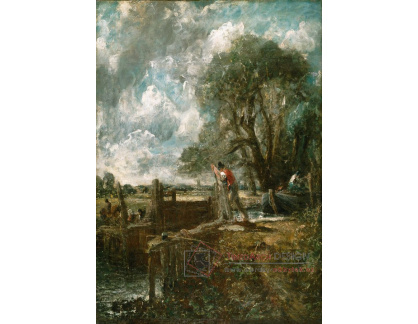 KO II-188 John Constable - Lodí přes jez