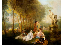 KO III-36 Antoine Watteau - Slavnost u sochy Venuše