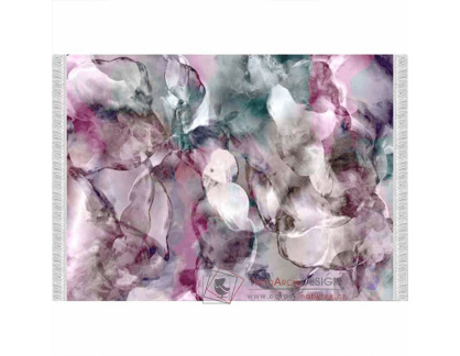 DELILA, koberec 180x270cm, růžová / zelená / krémová / vzor