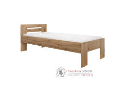 BASIS, postel 90x200cm, dub artisan