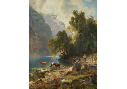 A-8038 Johann Gottfried Steffan - U Klöntalersee odpoledne