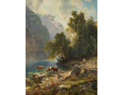 A-8038 Johann Gottfried Steffan - U Klöntalersee odpoledne