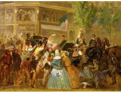 SO IX 189 Neznámý autor - Napoleon III a Eugenie v  kočáru