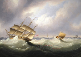 KO IV-25 James Edward Buttersworth - Fregata u vypnutého majáku