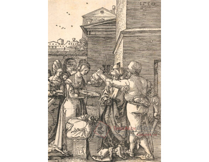 VR12-148 Albrecht Dürer - Stětí hlavy svatého Jana Křtitele