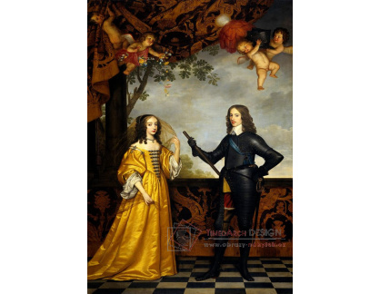 DDSO-2690 Gerrit van Honthorst - Willem II, princ Oranžský a Maria Stuart