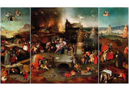 D-6328 Hieronymus Bosch - Triptych pokušení svatého Antonína