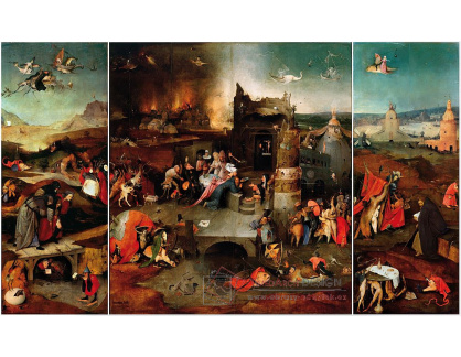 D-6328 Hieronymus Bosch - Triptych pokušení svatého Antonína