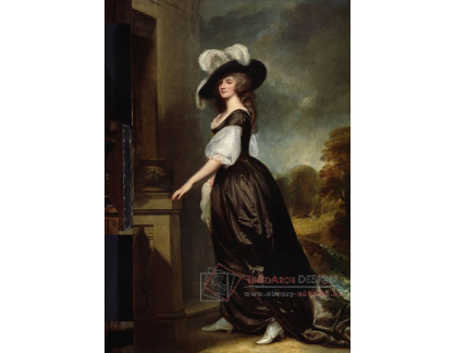 PORT-185 George Romney - Portrét lady Milnes-Romney