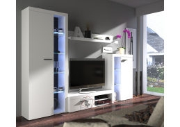 RUMBA, obývací stěna, bílá