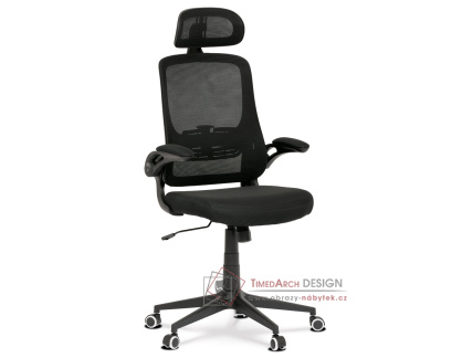 KA-Q842 BK, kancelářská židle,látka mesh černá