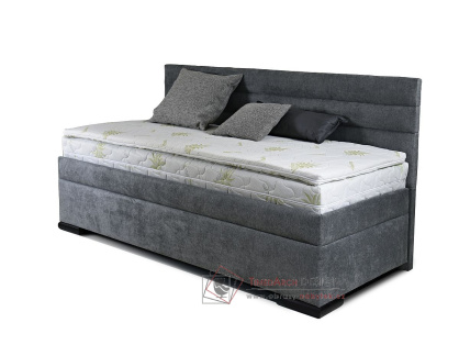 VENETO, čalouněná postel - boxspring s čelem u boku 90x200cm, výběr provedení