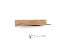 SNOBI SB12, polička závěsná 155,5cm, dub craft zlatý