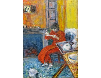 A-4952 Pierre Bonnard - Žena v červeném županu