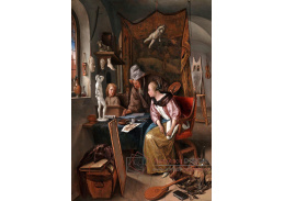 KO II-77 Jan Steen - Lekce kreslení