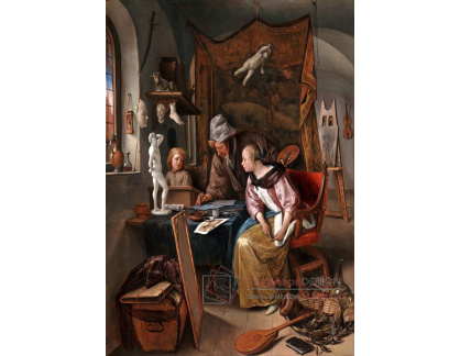 KO II-77 Jan Steen - Lekce kreslení