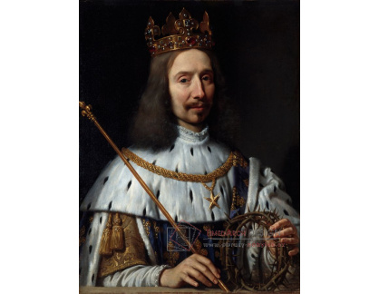 PORT-568 Philippe de Champaigne - Vincent Voiture jako král Ludvík