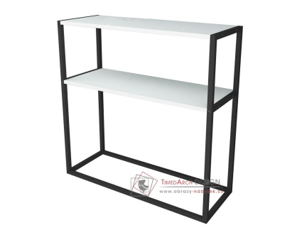 VARZIM, konzolový stolek, černá / bílá