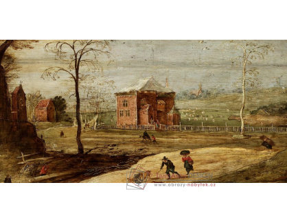 A-1240 Jan Brueghel a Joos de Momper - Zimní krajina na venkově