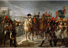 A-7301 Claude Gautherot - Napoleon u mostu přes v německém Augsburgu 12. října 1805