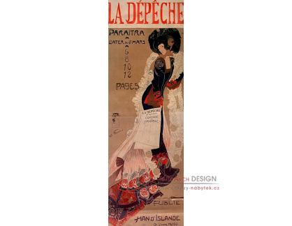 A-7794 Georges de Feure - Plakát La Dépeche