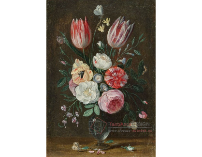 A-8503 Jan van Kessel - Kytice růží, sasanek a karafiátů