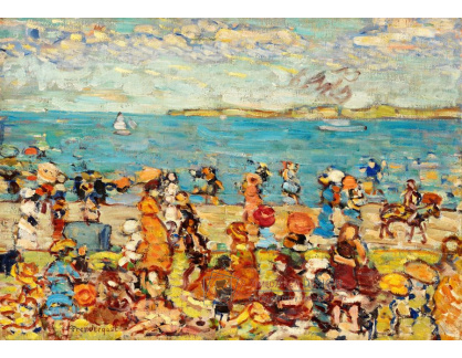 D-7454 Maurice Brazil Prendergast - Plážová scéna