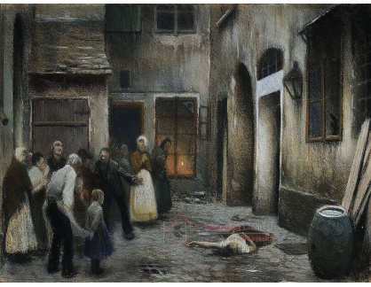 Jakub Schikaneder - Studie vraždy v domě