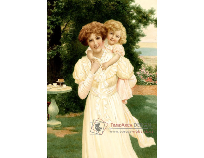 SO XVII-466 Herbert Blande Sparks - Matka a dítě v zahradě