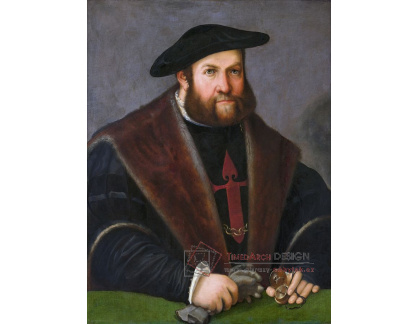 PORT-287 Christoph Amberger - Portrét Ulricha Ehingera jako rytíře z řádu Santiaga