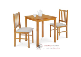 JAGUAR OAK, jídelní set 1+2, dub landhaus / látka šedá