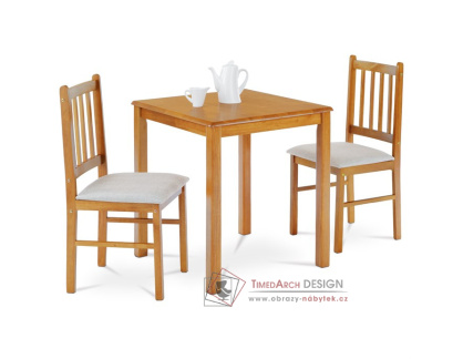 JAGUAR OAK, jídelní set 1+2, dub landhaus / látka šedá