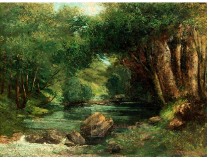 D-8158 Gustave Courbet - Potok v lese