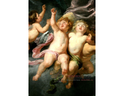 VRU109 Peter Paul Rubens - Korunování Panny Marie, detail