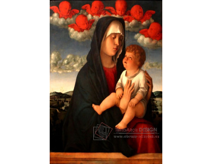 SO VII-115 Giovanni Bellini - Madonna s červenými cherubíny