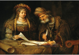 DDSO-3107 Aert de Gelder - Esther a Mordechai píšící dopisy Židům