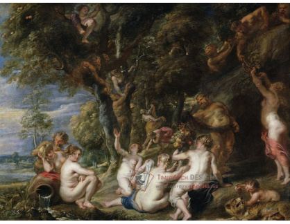 VRU166 Peter Paul Rubens - Nymfy a satýr