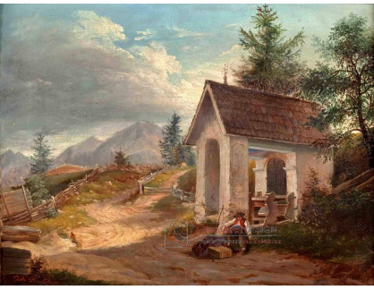 SO XII-230 Johann Fischbach - Odpočinek před kaplí