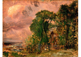 SO XII-235 John Constable - Pohled na Hampstead v bouřce