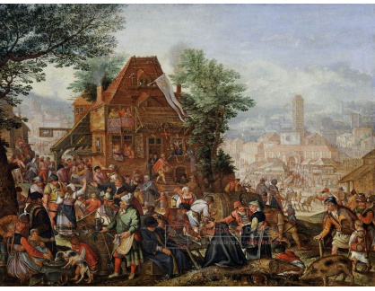 A-1829 Pieter Stevens - Slavnost k výročí založení církve