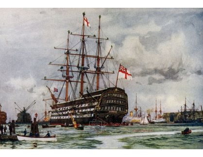 A-3055 Charles Edward Dixon - HMS Victory v přístavu Portsmouth