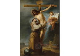 A-6006 Bartolomé Esteban Murillo - Svatý František objímající Krista na kříži