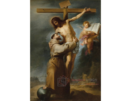 A-6006 Bartolomé Esteban Murillo - Svatý František objímající Krista na kříži