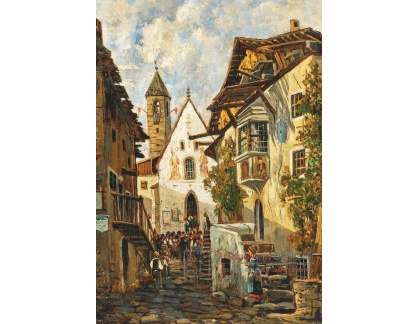 A-7932 Theodor von Hörmann - Vesnický motiv z Albeins u Brixen