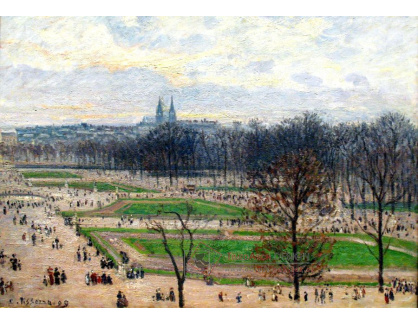 VCP-69 Camille Pissarro - Zahrada Tuileries v zimním odpoledni