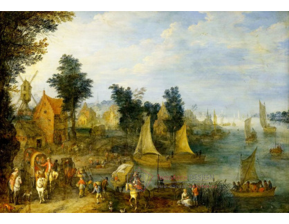 DDSO-840 Joseph van Bredael - Vesnice u řeky