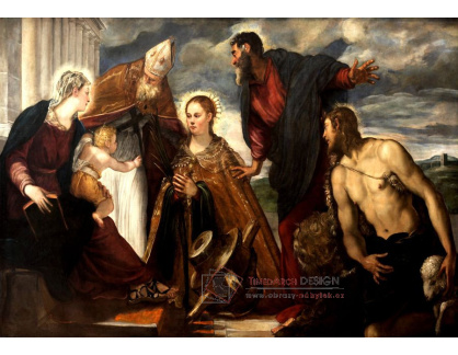 SO V-386 Jacopo Tintoretto - Panna a dítě se světci