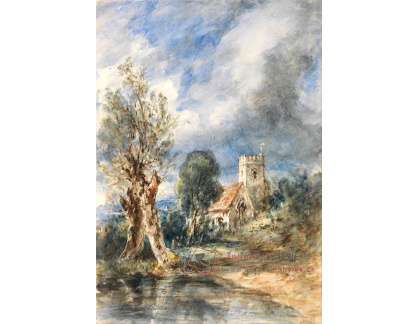 KO II-184 John Constable - Kostel v Stoke Poges